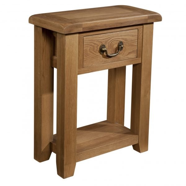 Somerset Oak 1 Drawer Console Table