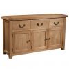 Somerset Oak 3 Door 3 Drawer Sideboard