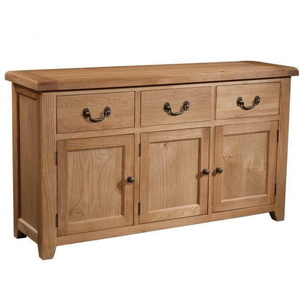Somerset Oak 3 Door 3 Drawer Sideboard