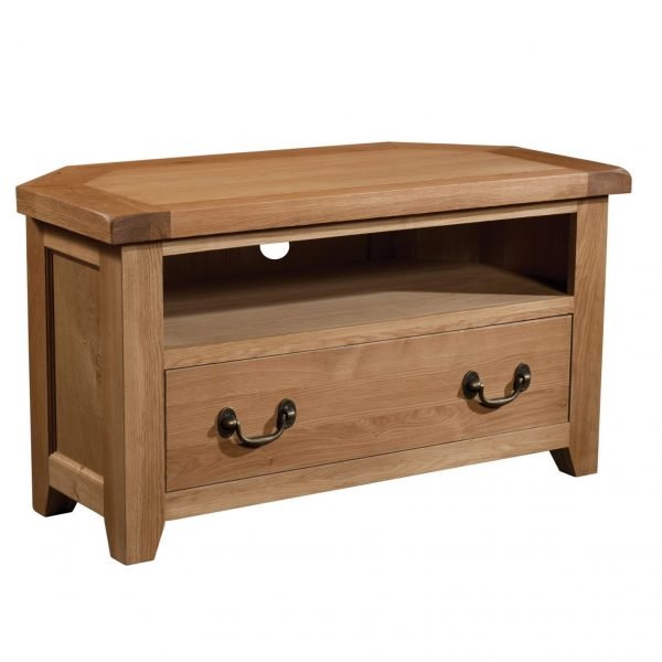Somerset Oak Corner Tv Unit