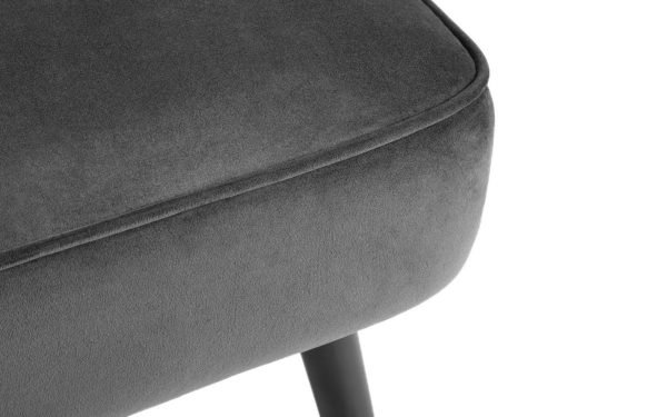 miro grey velvet sofabed detail 3