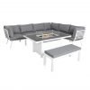 Mayfair 8 Seat Corner Fire Pit Set White scaled