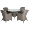 Royalcraft Paris 4 Seat Round Imperial Dining Set scaled