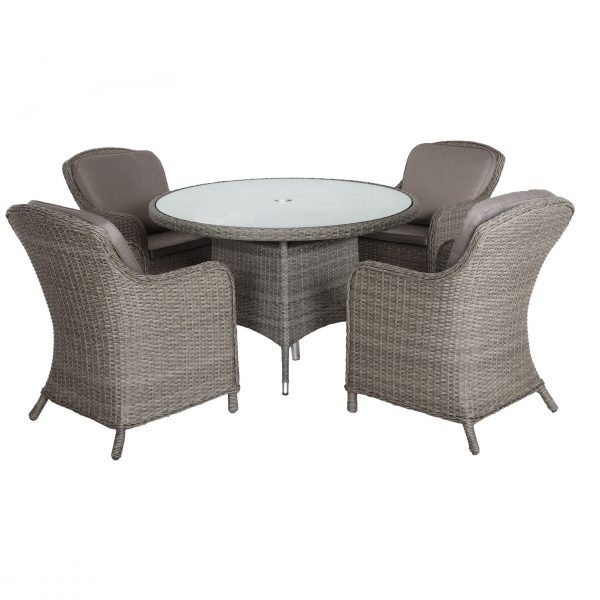 Royalcraft Paris 4 Seat Round Imperial Dining Set scaled