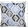 2 Blue Geometric Scatter Cushions size