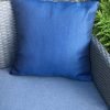 2 Blue Plain Scatter Cushions life scaled