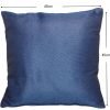 2 Blue Plain Scatter Cushions size
