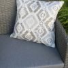 2 Grey Fleur Patterned Scatter Cushions life