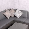 2 Grey Fleur Patterned Scatter Cushions sofa