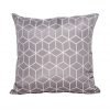 2 Grey Geometric Scatter Cushions