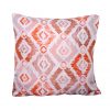 2 Orange fleur patterned Scatter Cushions