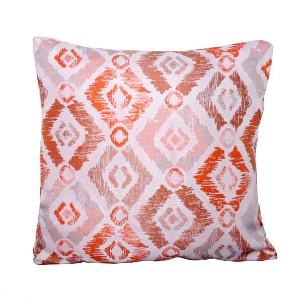 2 Orange fleur patterned Scatter Cushions scaled