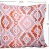 2 Orange fleur patterned Scatter Cushions size