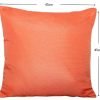 2 Plain Orange Scatter Cushions size