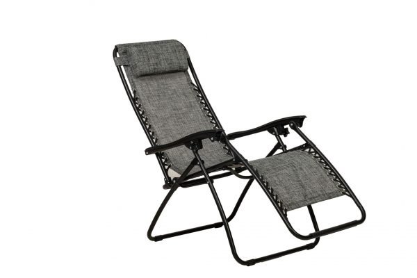 2 Royalcraft Grey Zero Gravity Relaxers reclined
