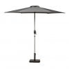 2.5M Brushed Aluminium Crank and Tilt Parasol Grey scaled