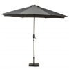 3M Brushed Aluminium Crank and Tilt Parasol Grey