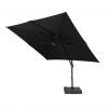 3m x 3m Square Solar LED Cantilever parasol Grey 100kg base scaled 1