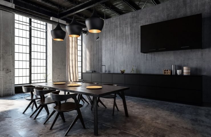 Concrete Effect Dining Table