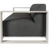 Del Mar Outdoor 2 Seat Sofa Grey side scaled
