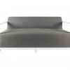 Del Mar Outdoor 2 Seat Sofa White front scaled