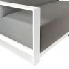 Del Mar Outdoor 2 Seat Sofa White side close