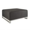 Del Mar Outdoor Chaise Grey Angle scaled