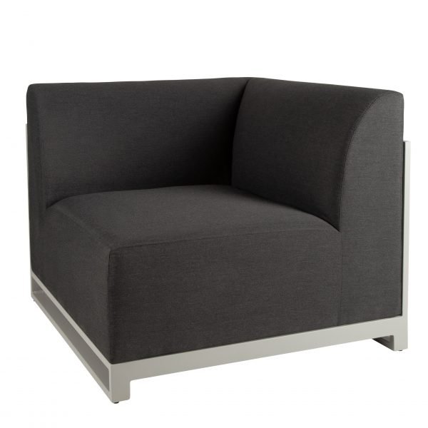 Del Mar Outdoor Corner Sofa Chair Grey scaled