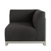 Del Mar Outdoor Corner Sofa Chair Grey side