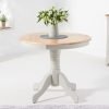Elstree 90cm Oak and Grey Dining Table life scaled