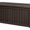 Keter Rockwood Storage Box Brown angle scaled