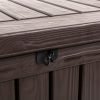 Keter Rockwood Storage Box Brown lock