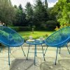 MONACO Blue 3pc Egg Chair Set Life scaled