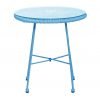 MONACO Blue 3pc Egg Chair Set Table
