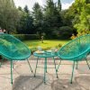 MONACO Green Emerald 3pc Egg Chair Set Life2