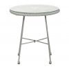 MONACO Grey 3pc Egg Chair Set table