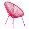 MONACO Pink 3pc Egg Chair Set Chiar side
