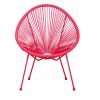 MONACO Pink 3pc Egg Chair Set chair front