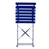 Padstow Folding Bistro Set Blue folded scaled