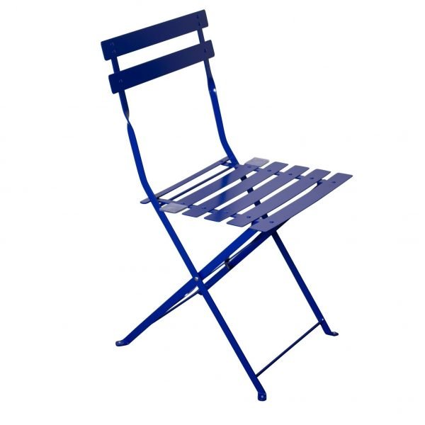 Padstow Folding Bistro Set Blue side