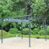 Prague 3.5 x 3.5m Pergola Gazebo Grey open