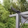 Prague 3x3m Pergola Gazebo Grey detail