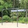 Prague 3x3m Pergola Gazebo Grey open