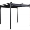 Prague 3x3m Pergola Gazebo Grey white scaled