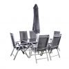 Rio 6 Seat Recliner Outdoor Set Closed scaled