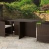 Nevada 4 Seater Cube Set - Brown
