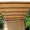 San Remo Pergola Sliding Gazebo Mocha inside