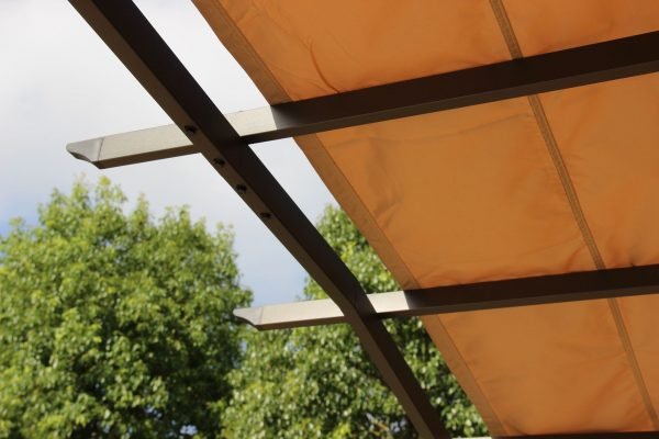 San Remo Pergola Sliding Gazebo Mocha roof