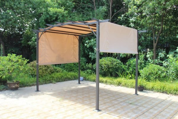 San Remo Pergola Sliding Gazebo Mocha3