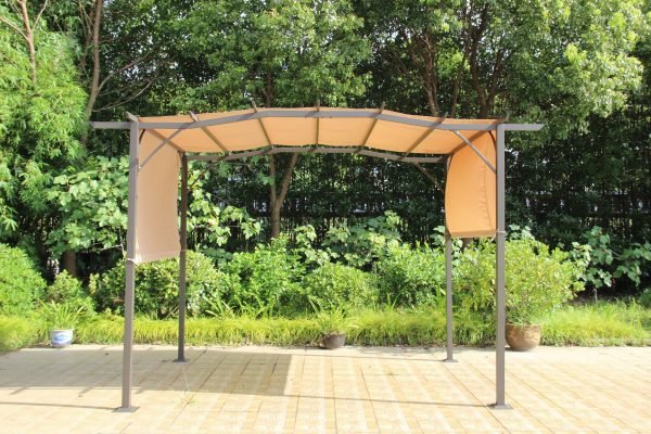 San Remo Pergola Sliding Gazebo Mocha4